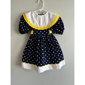 Vintage young sport toddler polka dot dress